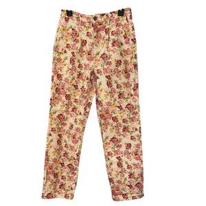 Teddy Fresh Women Pants Size 28 Floral Rose Y2K Cottagecore Whimsigoth Coquette